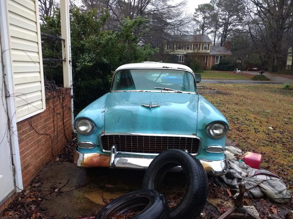 55 chevy front