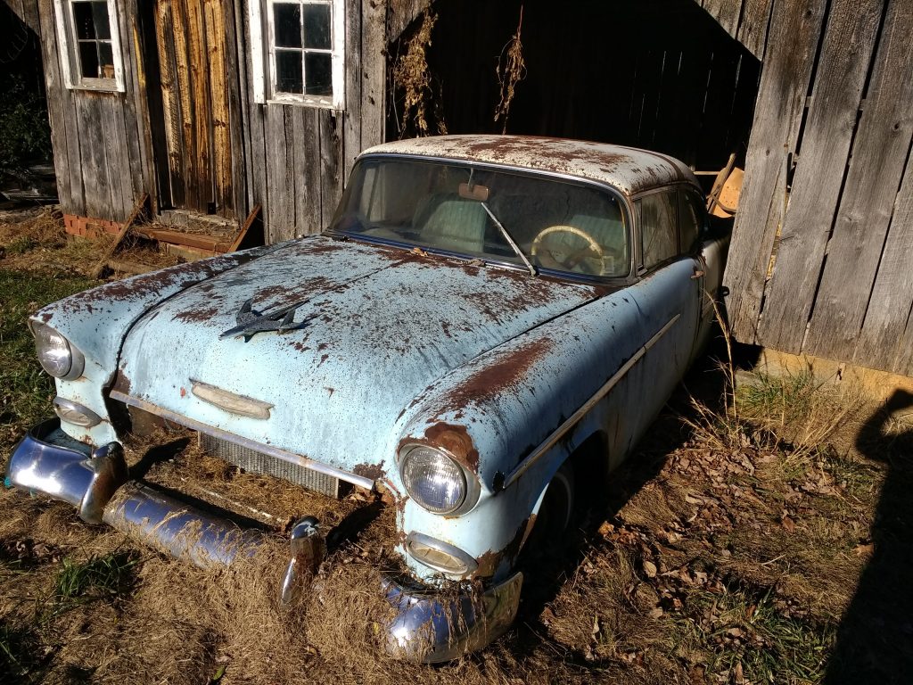 55 chevy blue 